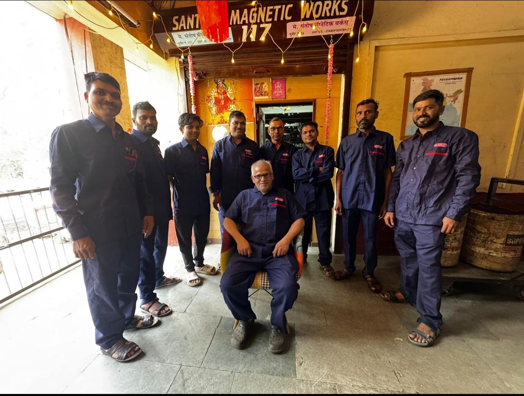 The Santosh Magnetic Works team at our Mumbai works