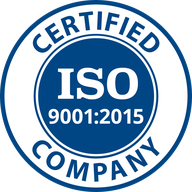 ISO 9001:2015 certified company