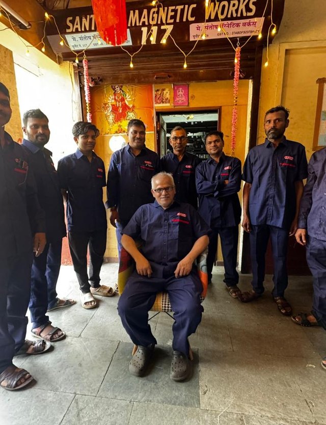 The Santosh Magnetic Works team at our Mumbai works