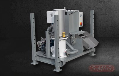 Skid-mounted magnetic filtration unit