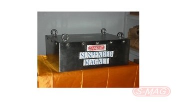 Encapsulated plate magnet with lifting eye bolts